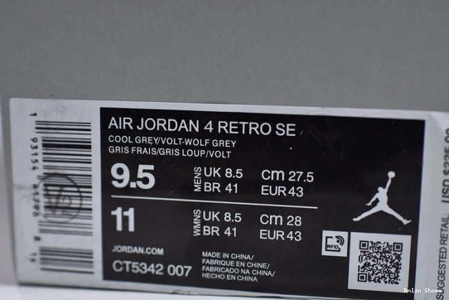 Bmlin Shoes 4 SE Neon CT5342-007 Air Jordan 0629